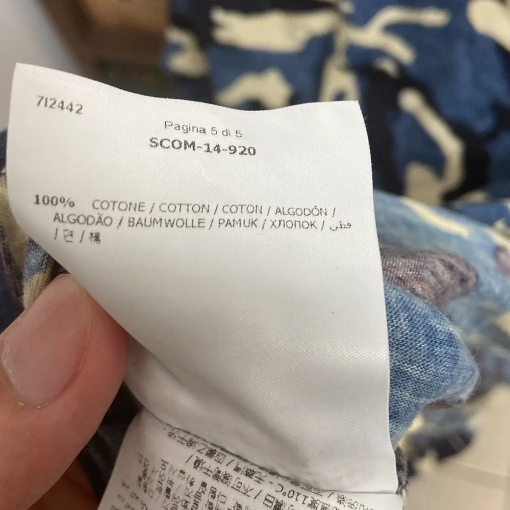 Moncler Blue Maglia Camouflage Tee - Picture 5 of 6